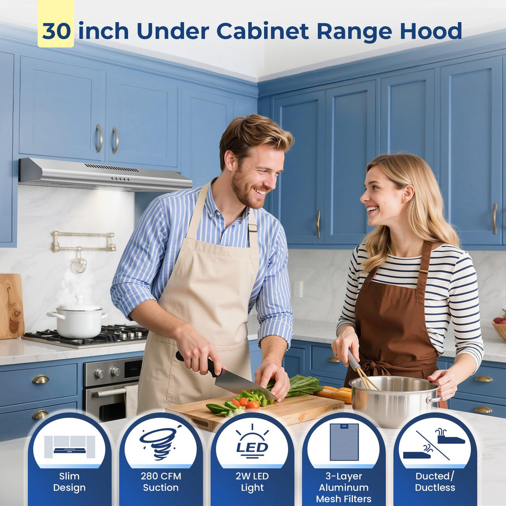 30 inch Stainless Steel Under Cabinet Range Hood Y5830