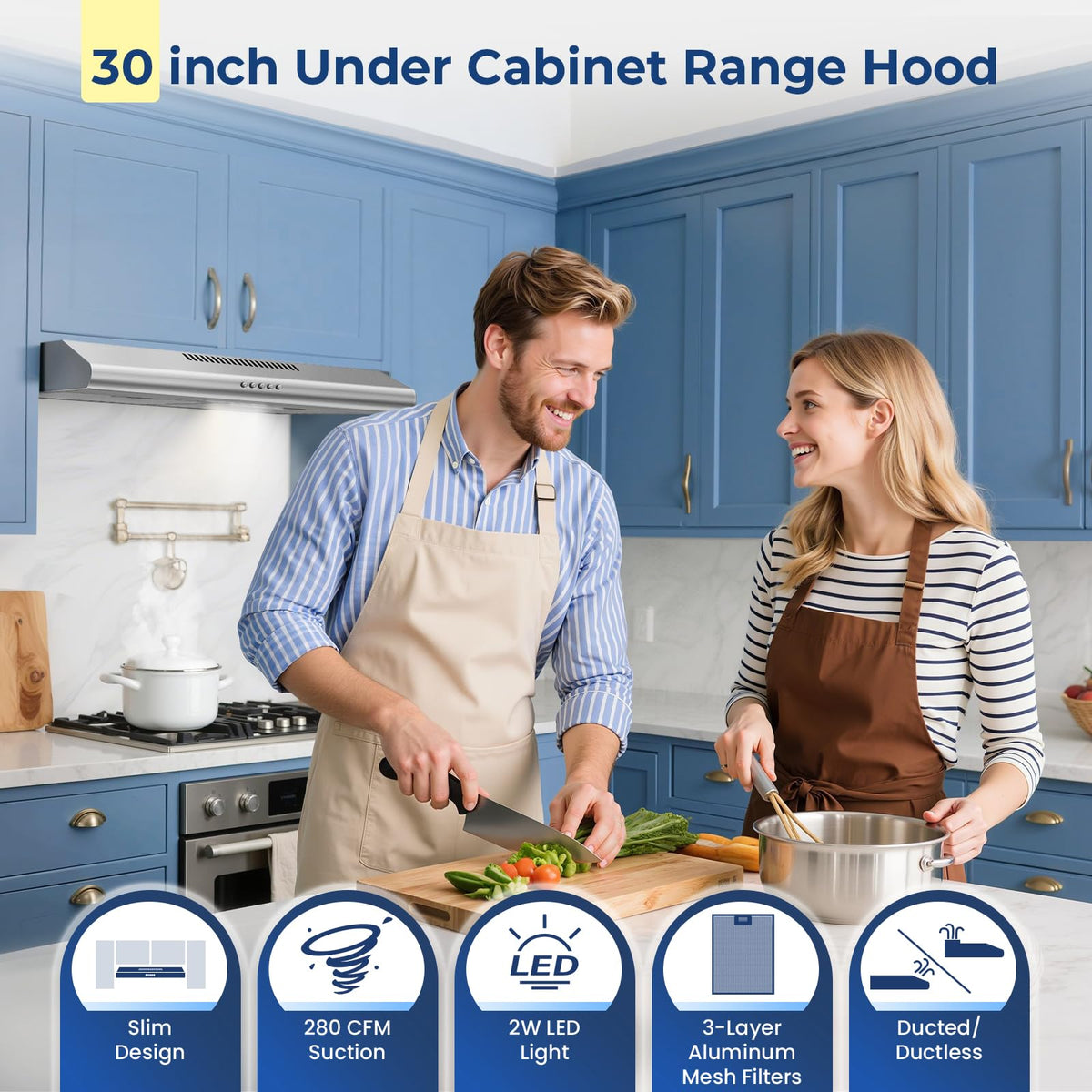 30 inch Stainless Steel Under Cabinet Range Hood Y5830