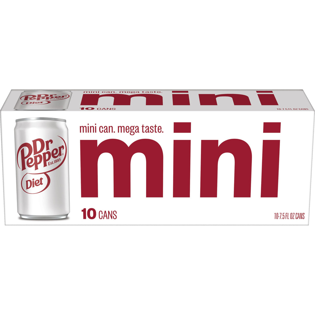 Diet Dr Pepper Soda 7.5 fl oz 10 pack B13645