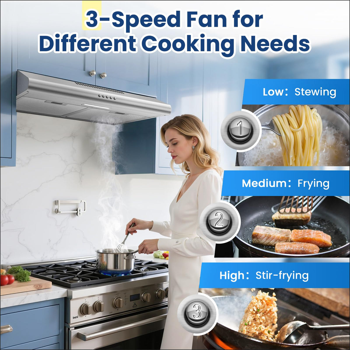 30 inch Stainless Steel Under Cabinet Range Hood Y5830