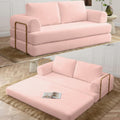 Pink Convertible Sleeper Sofa Bed I115338