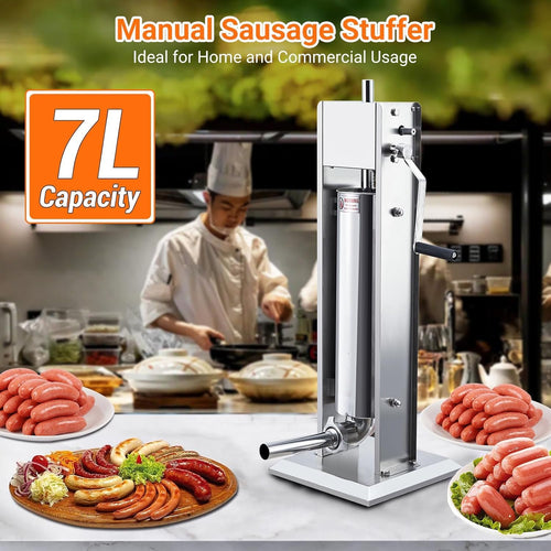 15L Sausage Stuffer with 5 Stainless Steel Tubes J247148