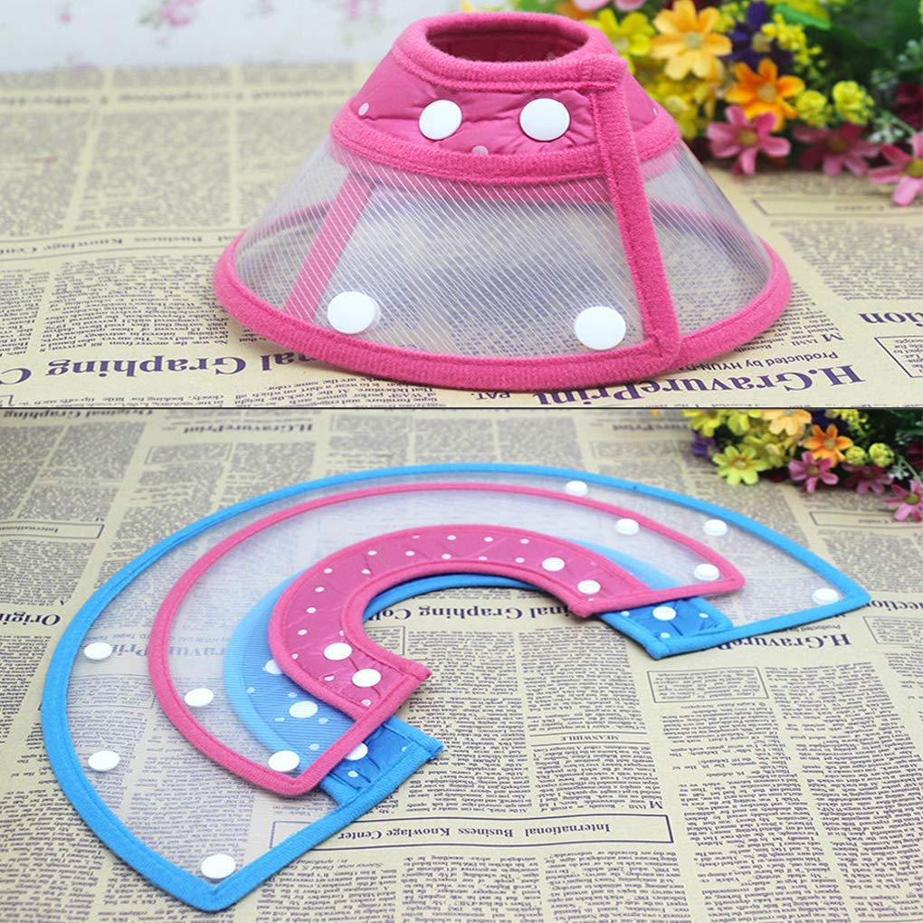 Adjustable Clear Padded Dog Cone X7619