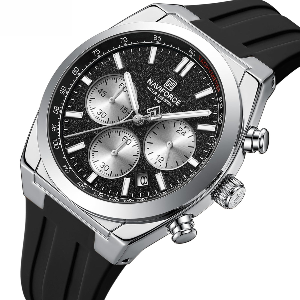 Multifunctional Chronograph Analog Quartz Waterproof Watch I518