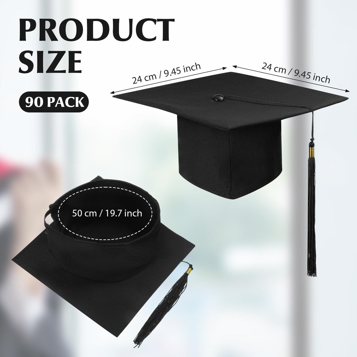 Graduation Cap Bulk Halloween Costume Accessory U672