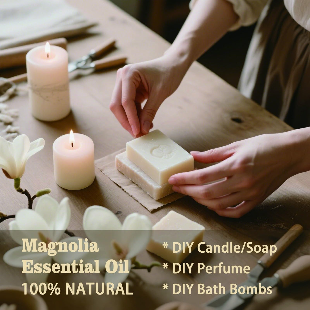 Lavender & Magnolia 16oz & 4oz Pure Natural Scent Set G754