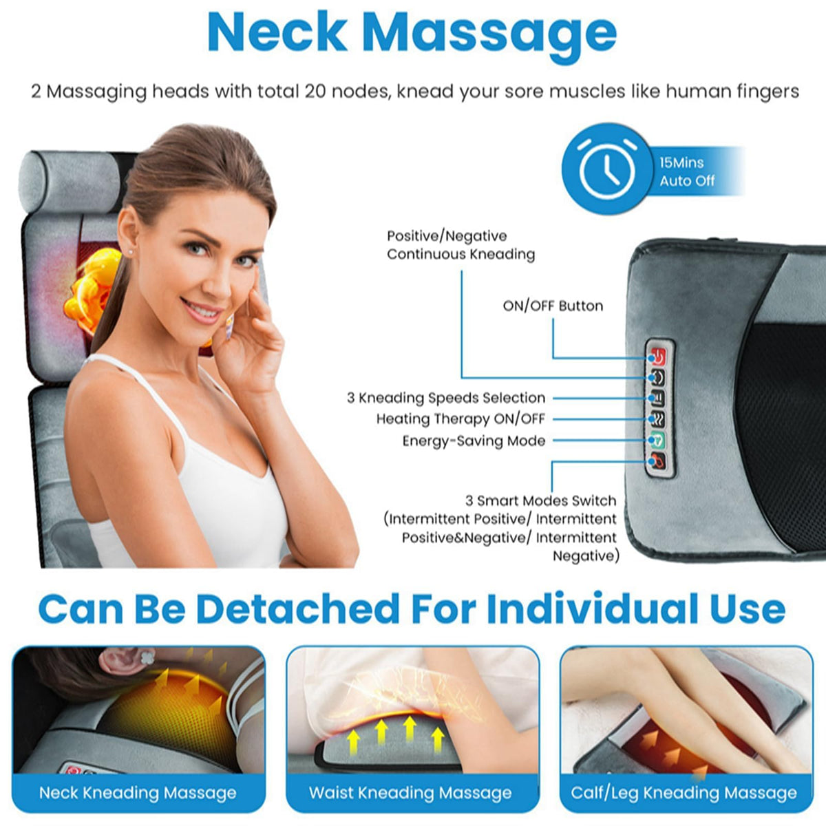 Full Body Massage Mat with Heat J197