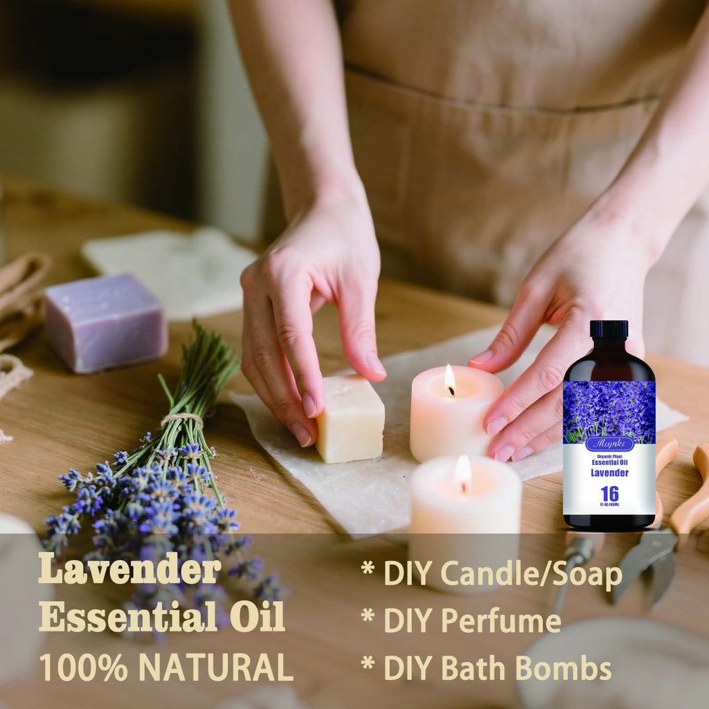 Lavender & Magnolia 16oz & 4oz Pure Natural Scent Set G754