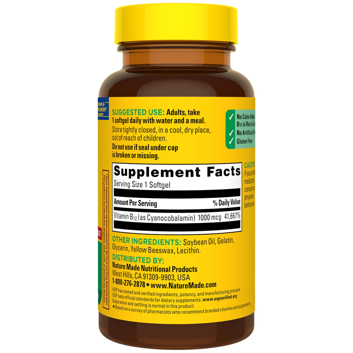 Vitamin B12 1000 mcg 150 Softgels V7354