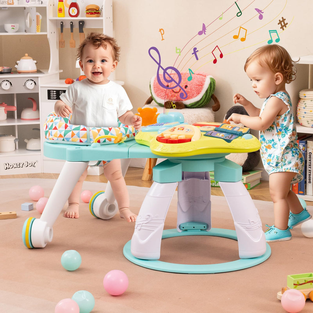 3 in 1 Baby Activity Center Walker with Play Table Green X48451