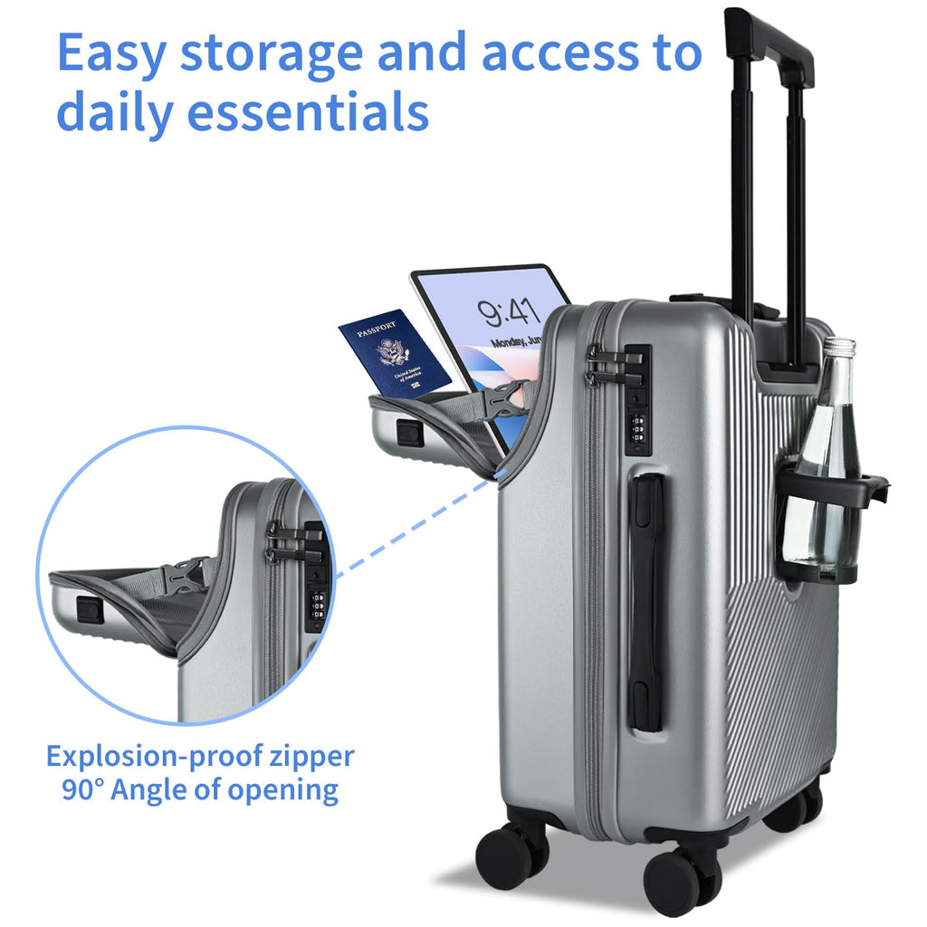 20 inch Hardshell PC Carry on Luggage with Wheels A47955
