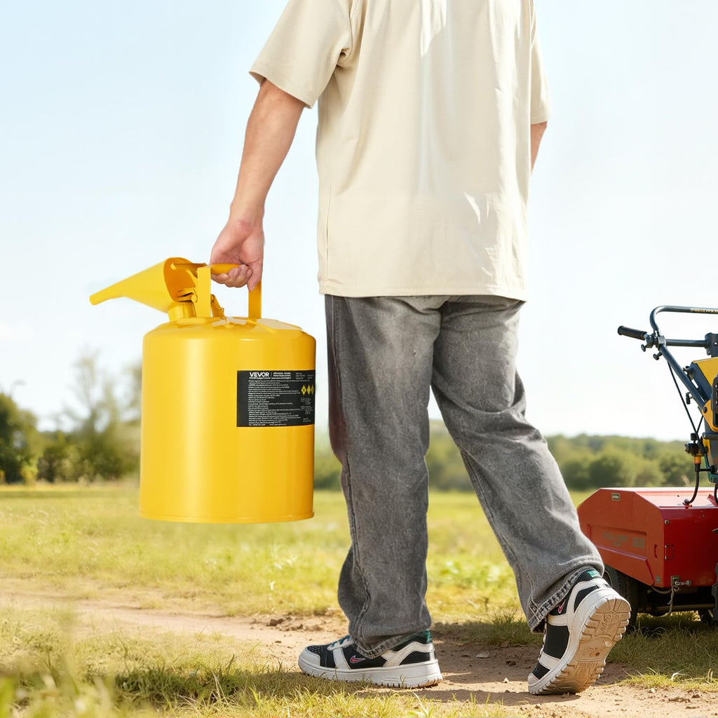 5 Gallon Type I Yellow Metal Container with Flame Arrester H47678