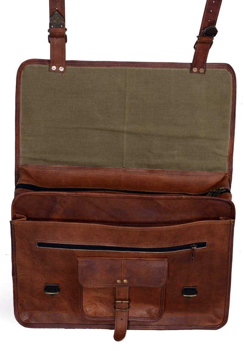 18 Inch Leather Briefcase T961