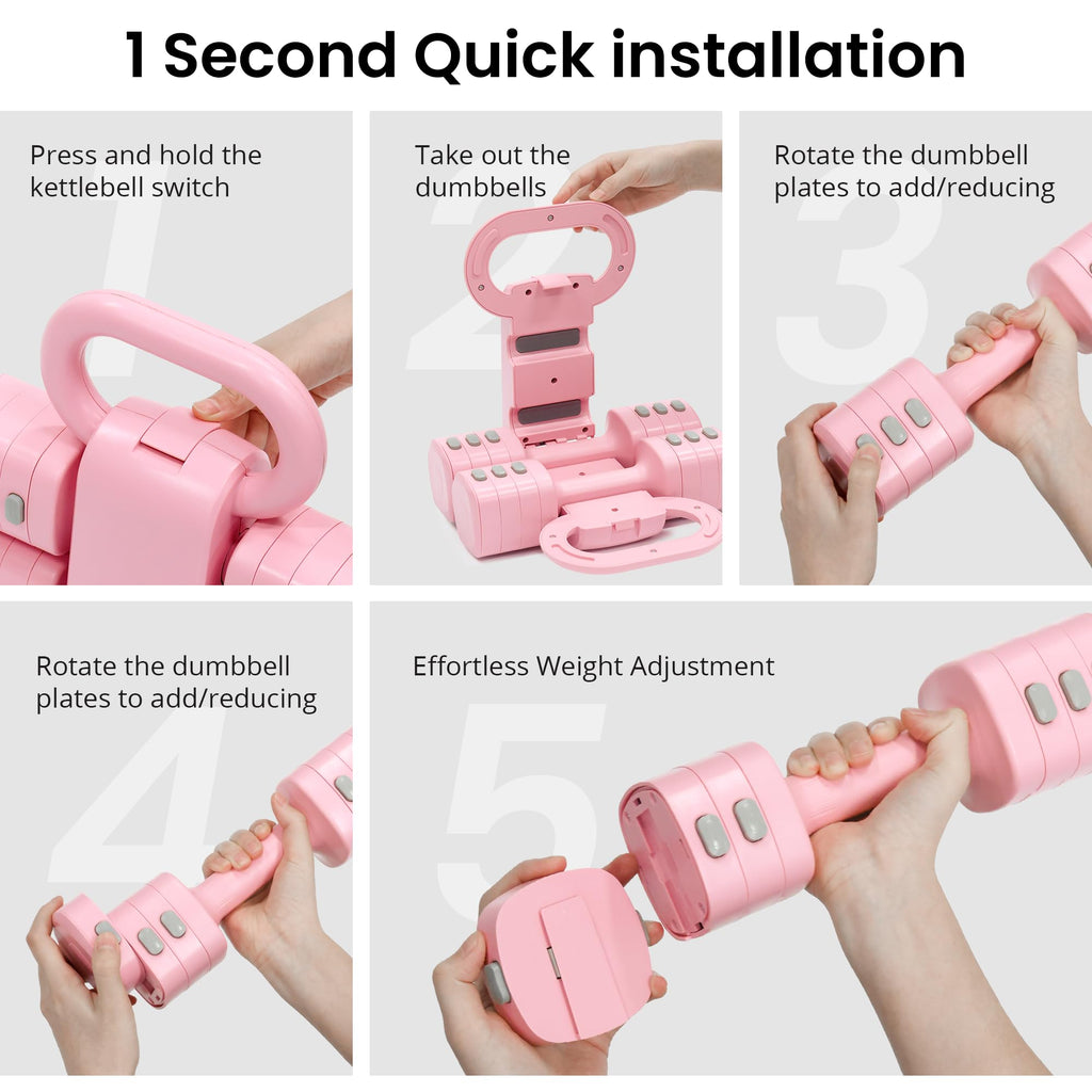 Adjustable Dumbbell Set 2.2lbs to 12.1lbs N8214