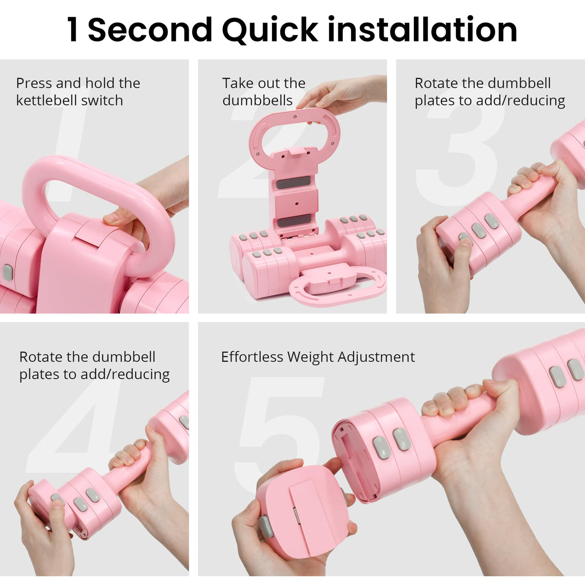 Adjustable Dumbbell Set 2.2lbs to 12.1lbs N8214