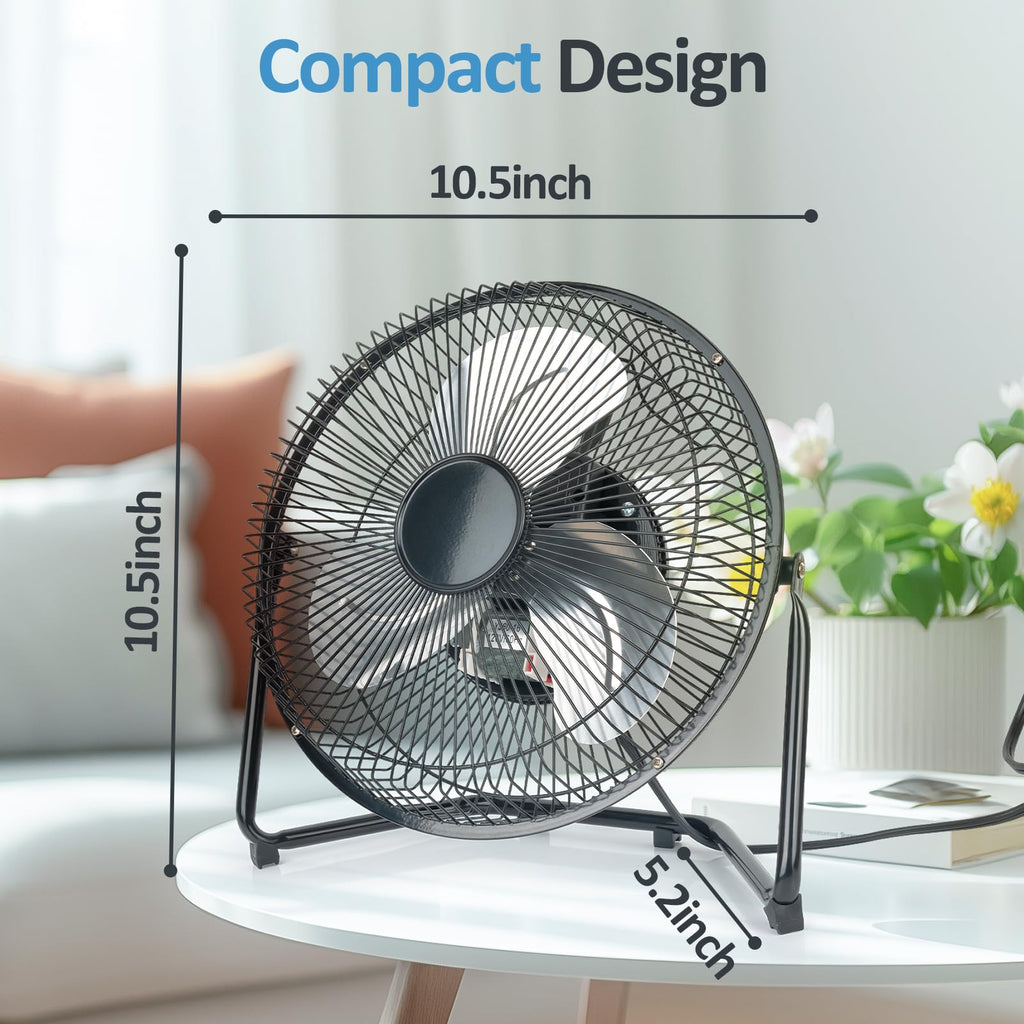 9 Inch Portable Metal Floor Fan N1374