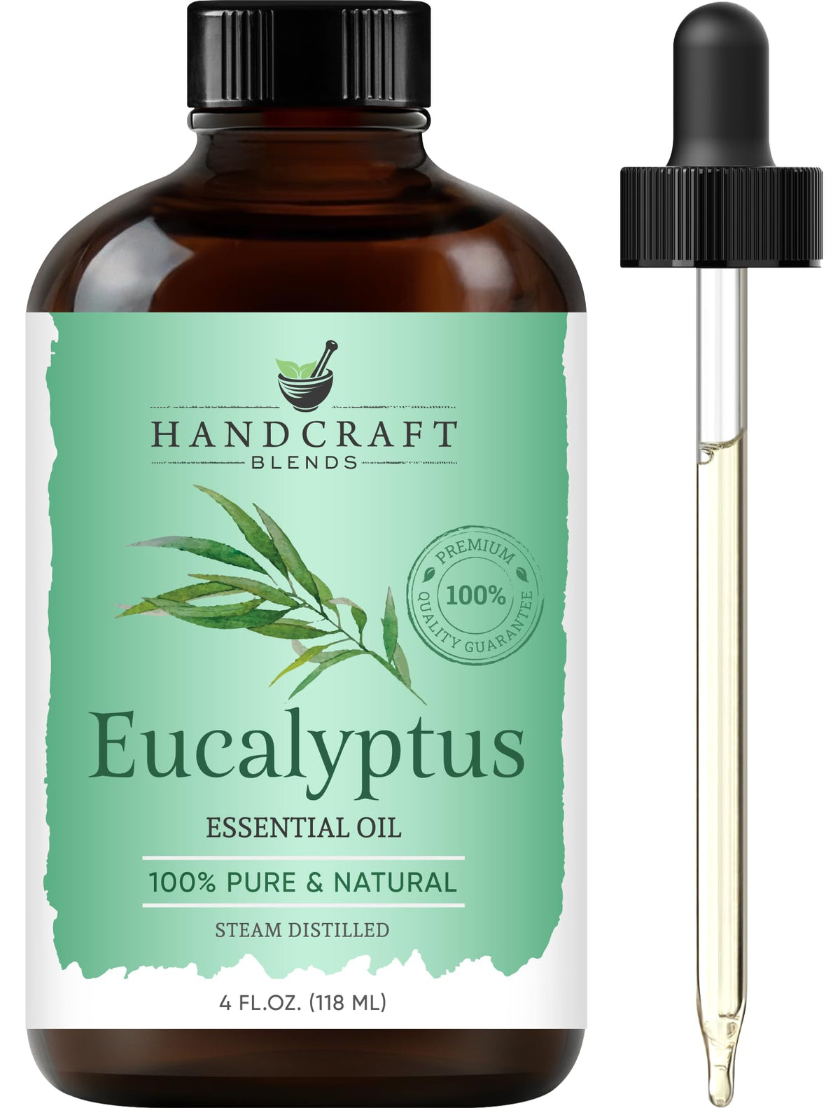 Eucalyptus Tea Tree and Lavender Essential Oil Set 4 Fl. Oz P487