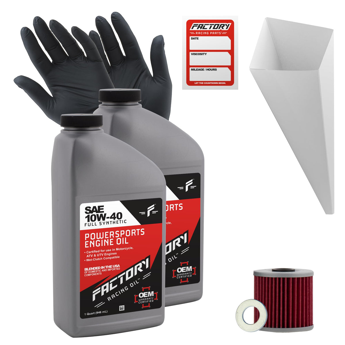 Oil Change Kit compatible with Kawasaki KEF300, KLF300 S8834