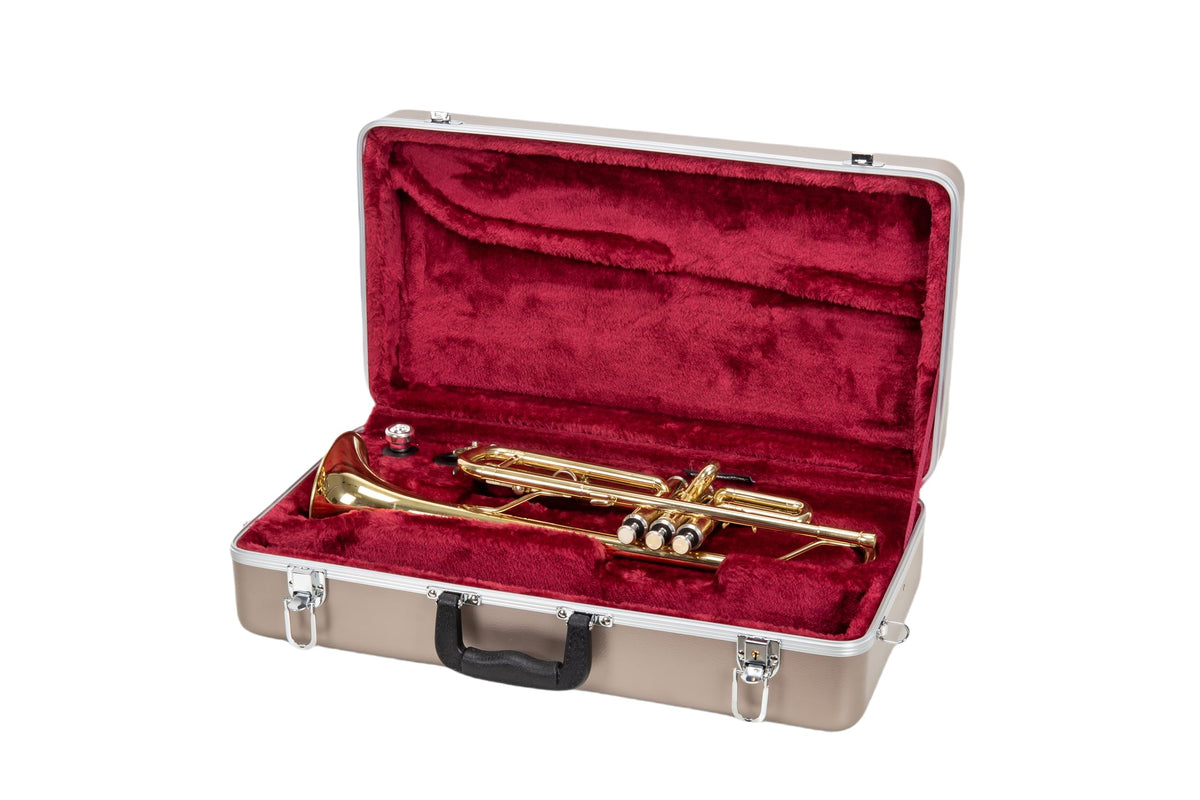 ABS Trumpet Case with Burgundy Velvet Interior N3102