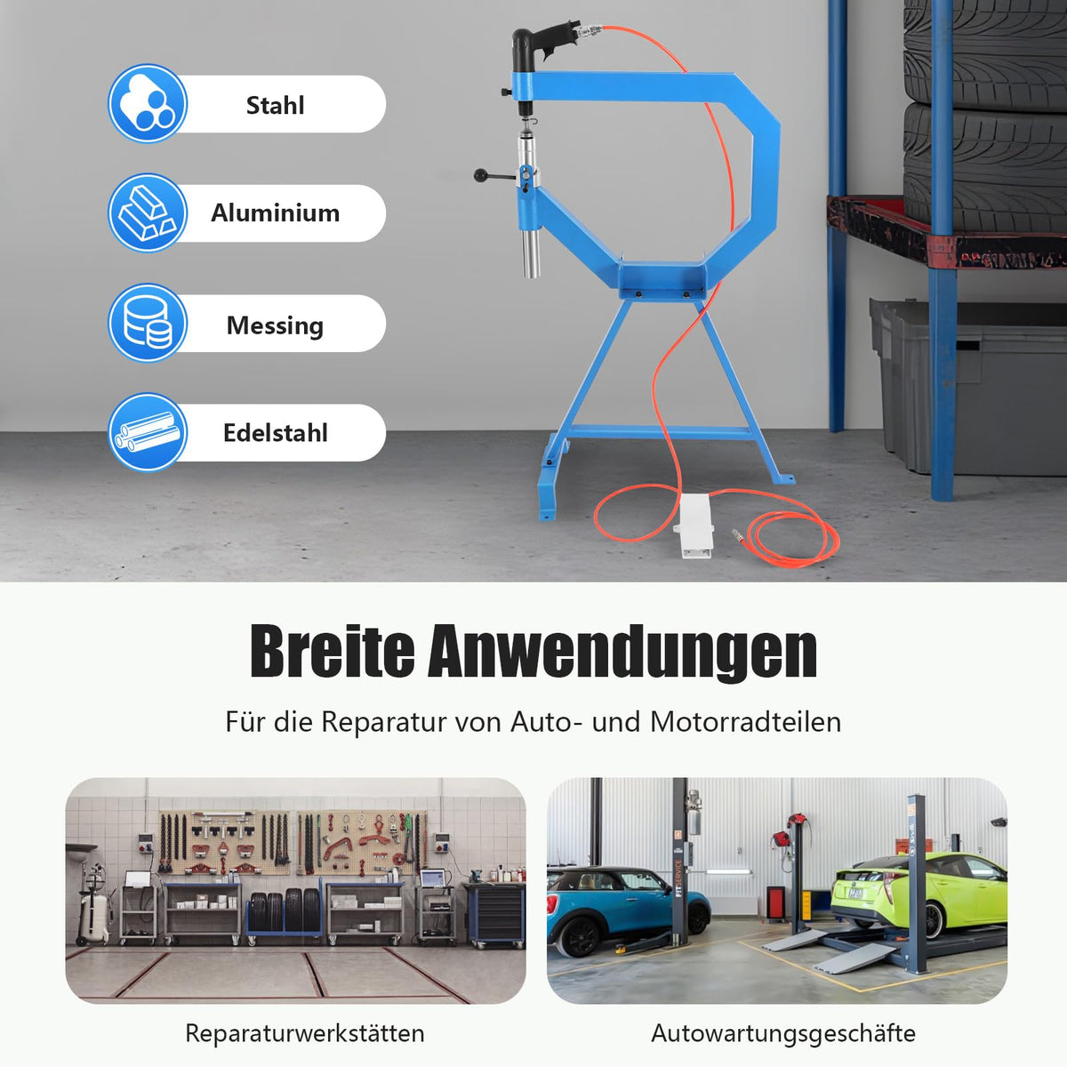 Pneumatic Planishing Hammer with Stand & Pedal Z844362
