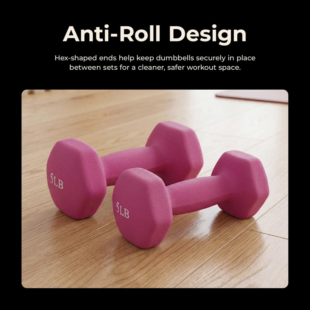 Neoprene Hex Dumbbell 2-10 lb Pair A259