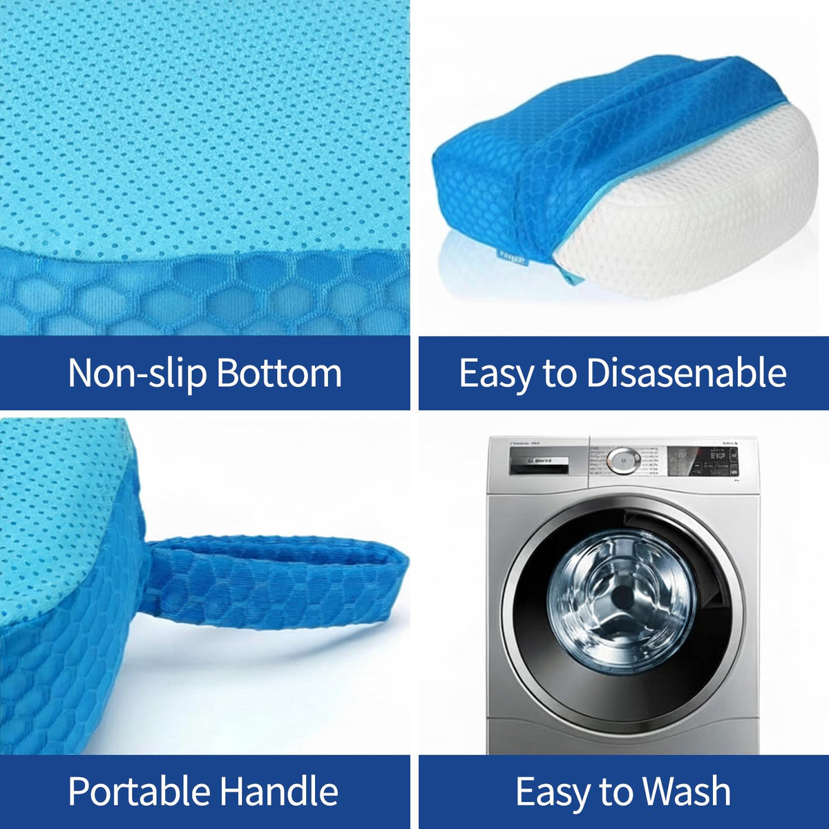 Weighted 3D Air Mesh Inflatable Hot Tub Booster Seat Y7613