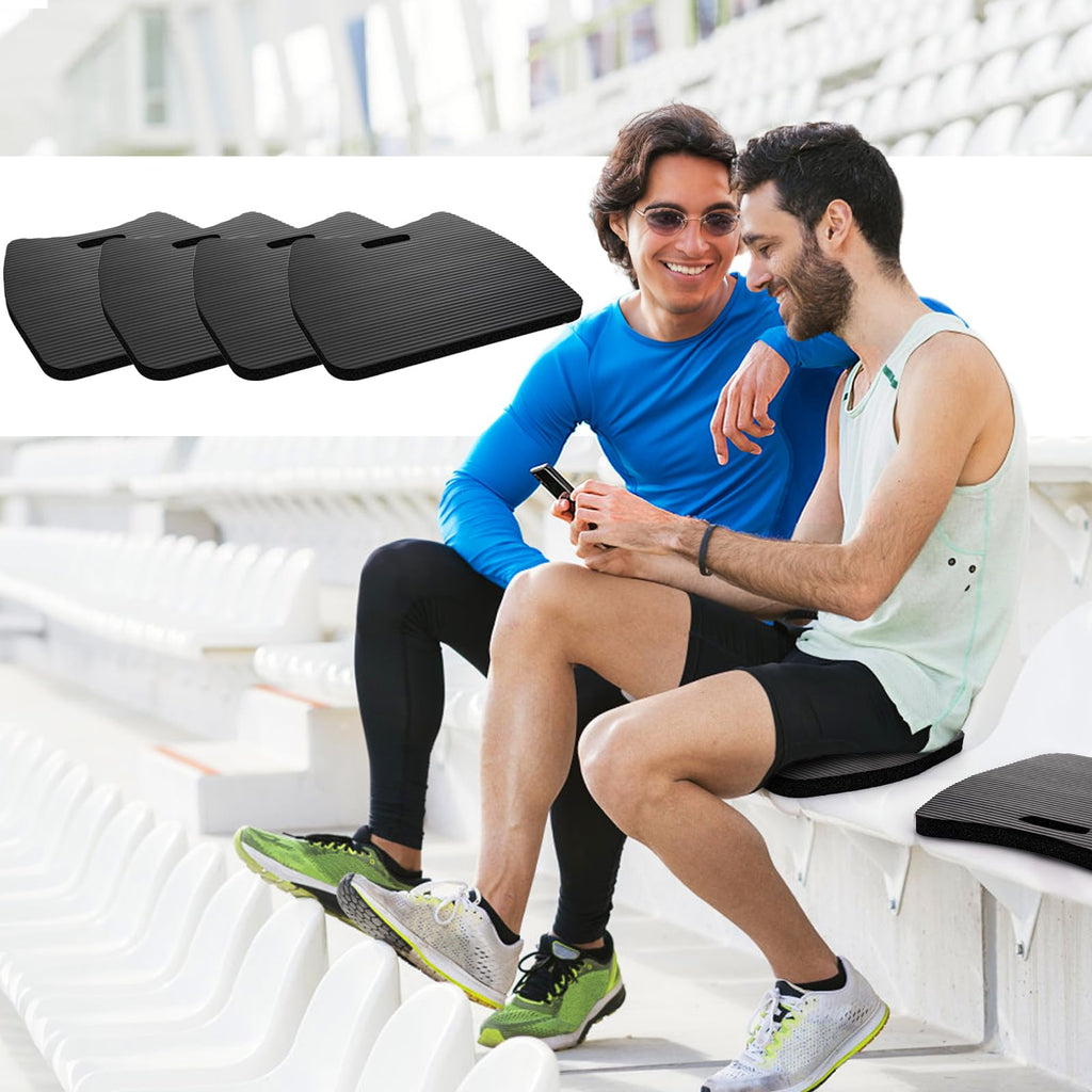 4 Pack Waterproof Portable Foam Stadium Seat Cushion with Handle A90459