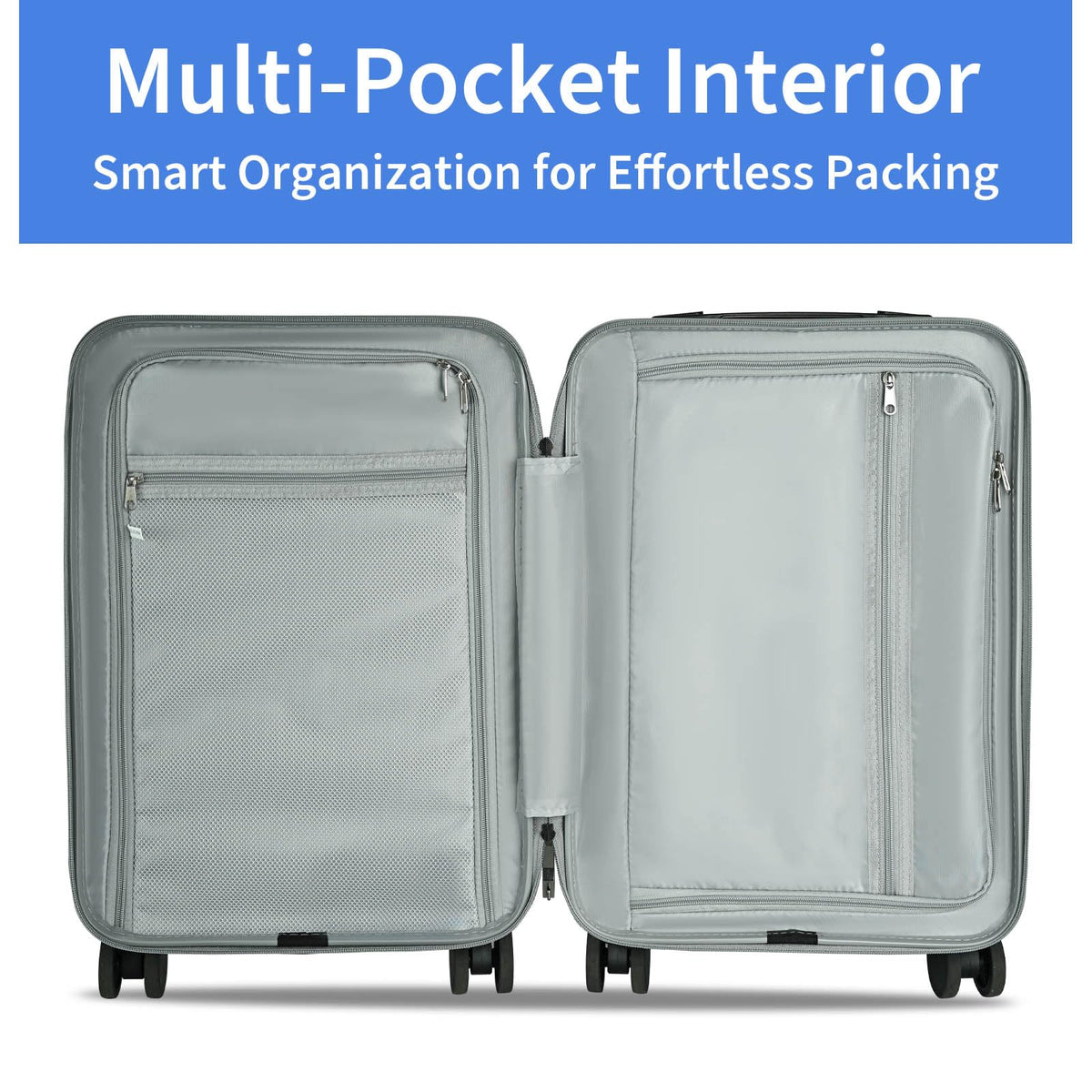 20 inch Hardshell PC Carry on Luggage with Wheels A47955