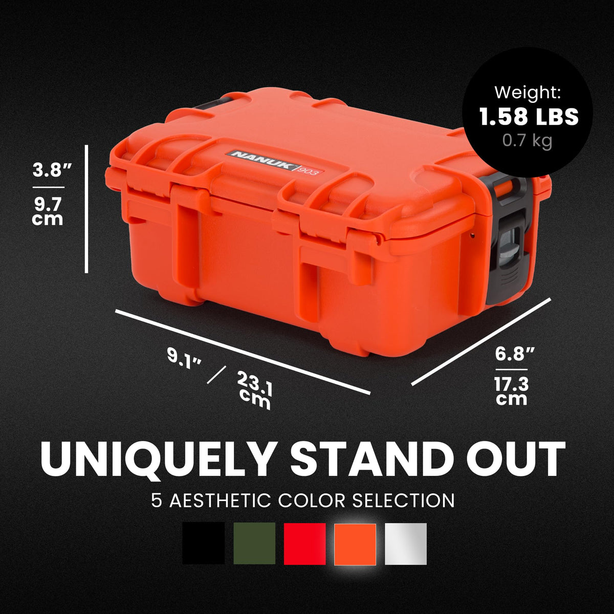 Orange Waterproof Hard Case X5546