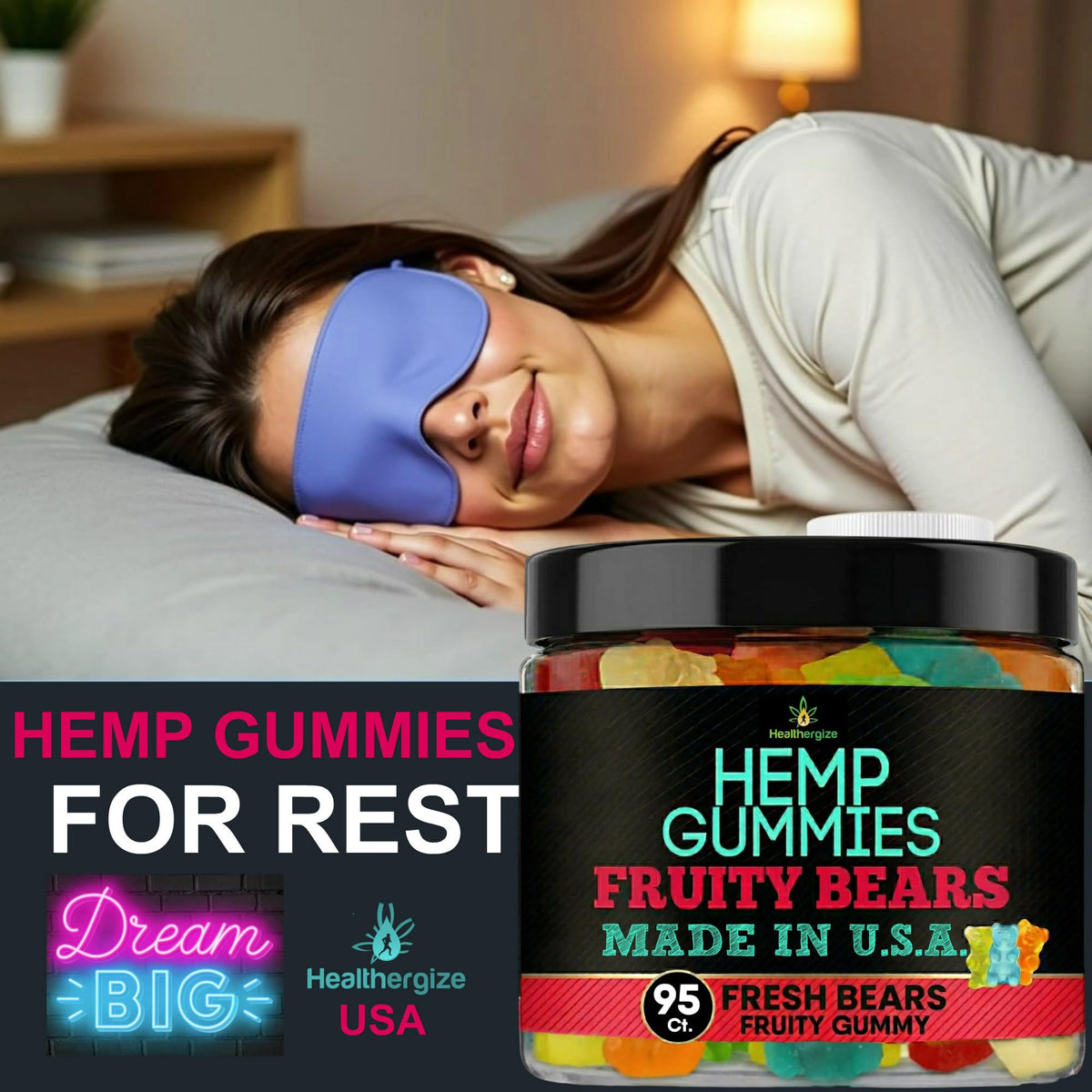 Hemp Gummies for Sleep, Calm & Daily Focus B455