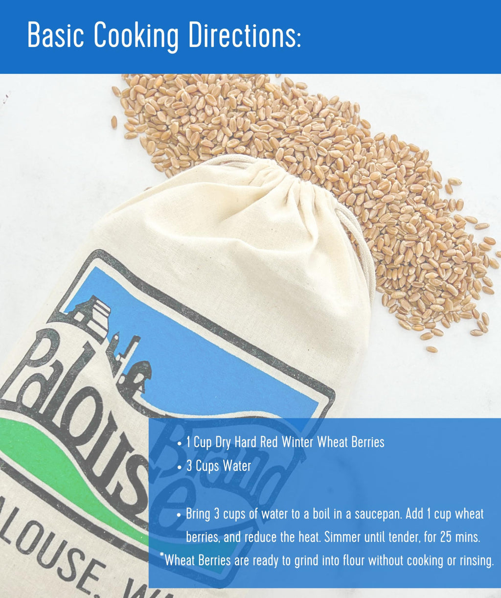 Hard Red Winter Wheat Berries 25 LBS Bag Sproutable Non-GMO Kosher R68561