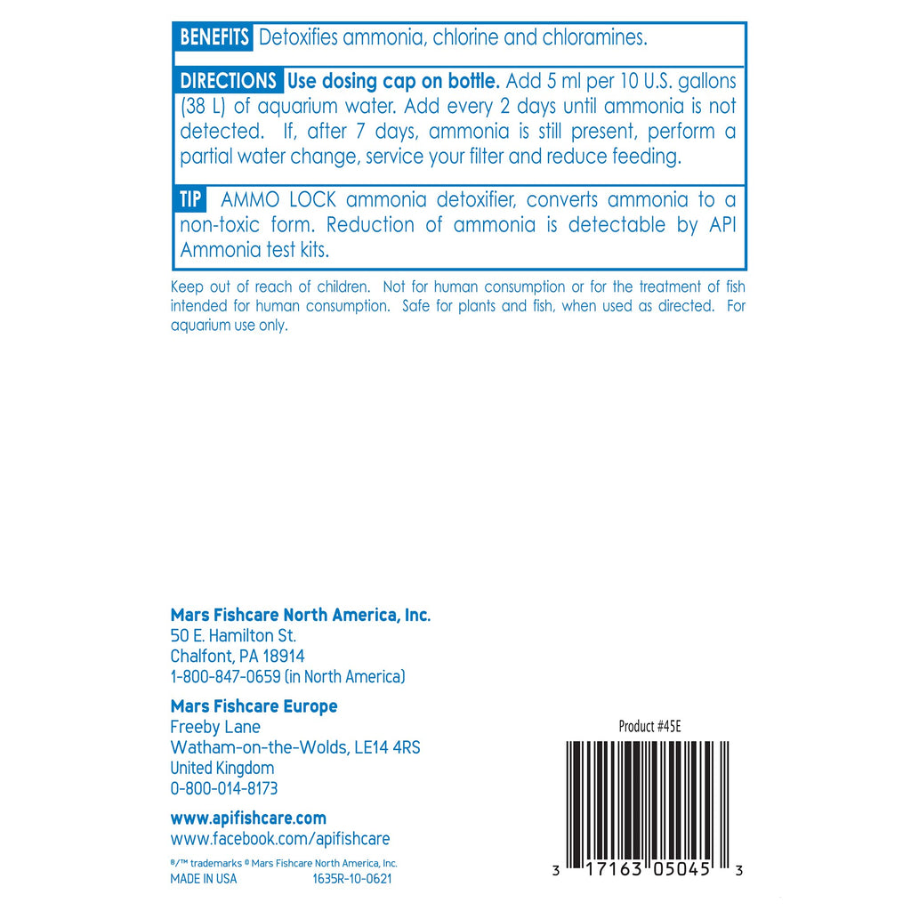 Aquarium Ammonia Detoxifier 16-Ounce Bottle Q31512