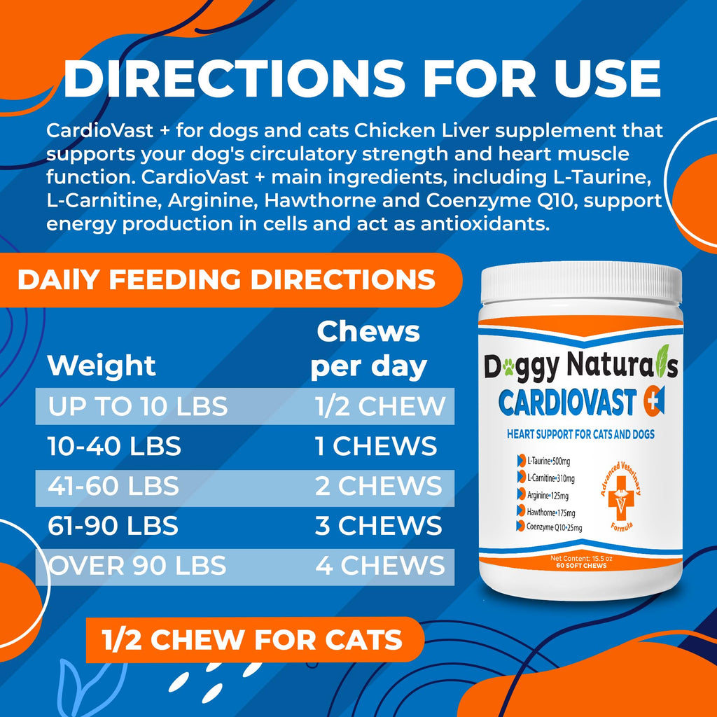 Cardio Support Supplement for Dogs and Cats, 60 Soft Chew J17126