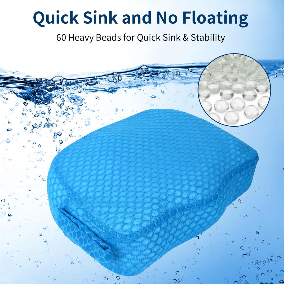 Weighted 3D Air Mesh Inflatable Hot Tub Booster Seat Y7613