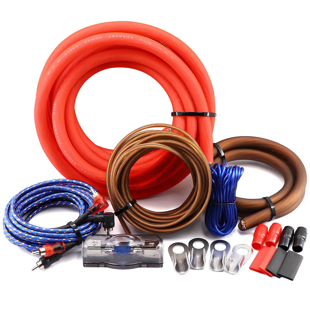 0 Gauge 3000W Amp Wiring Kit with 100A AGU Fuse L288628