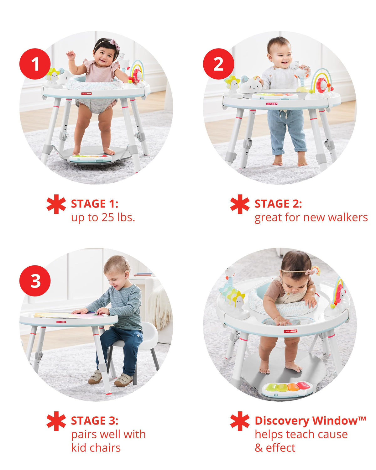 3-in-1 Activity Center & Toddler Chairs Set G965163