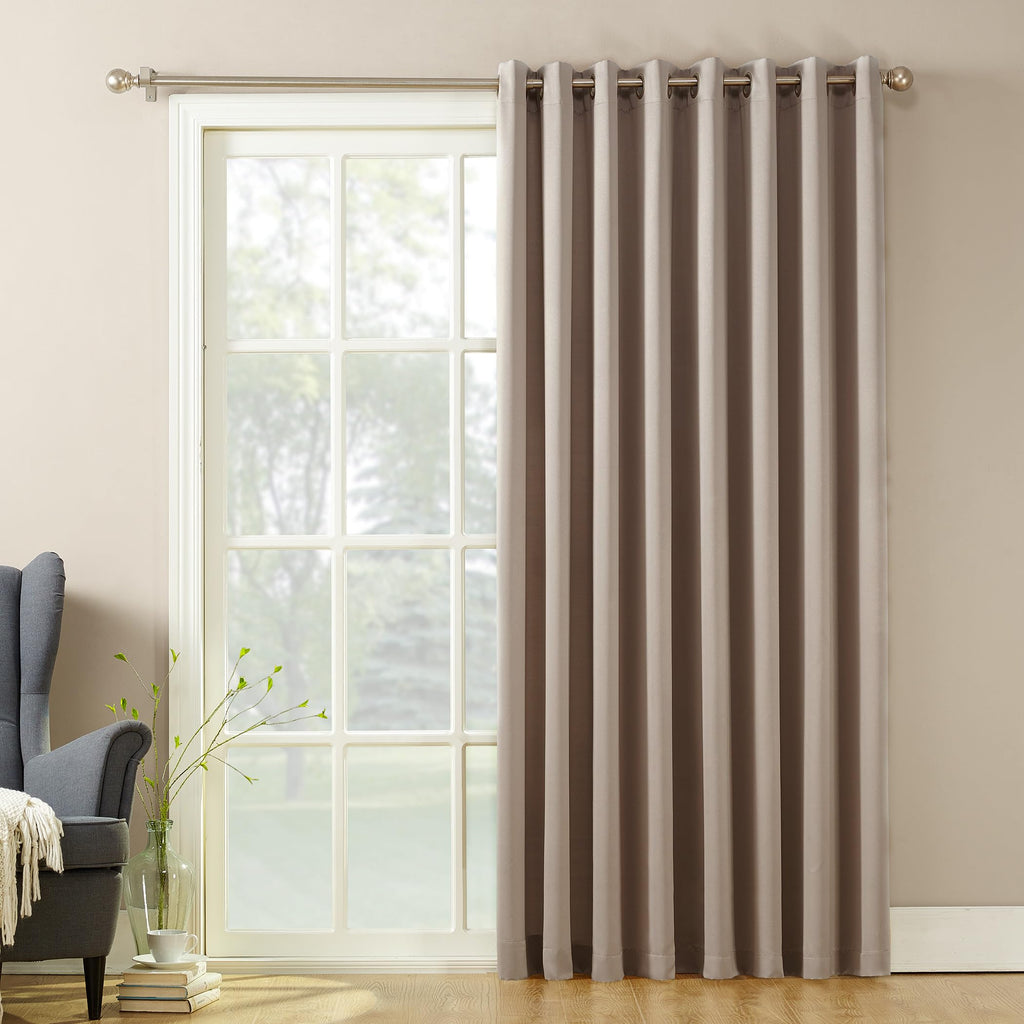 Energy Efficient Grommet Curtain Panel, 100" x 84", Stone R9066