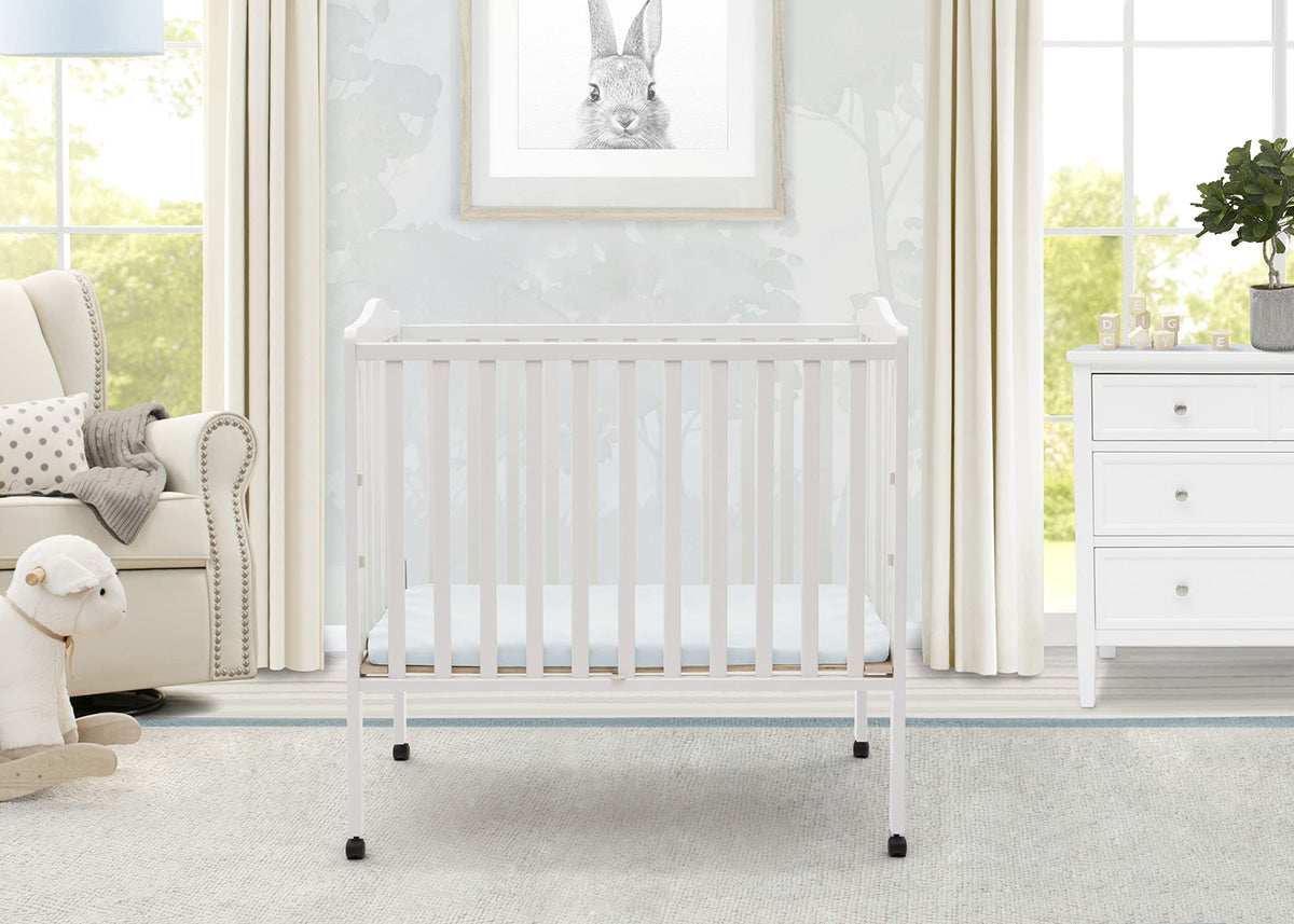 Folding Portable Mini Baby Crib with Mattress G1696