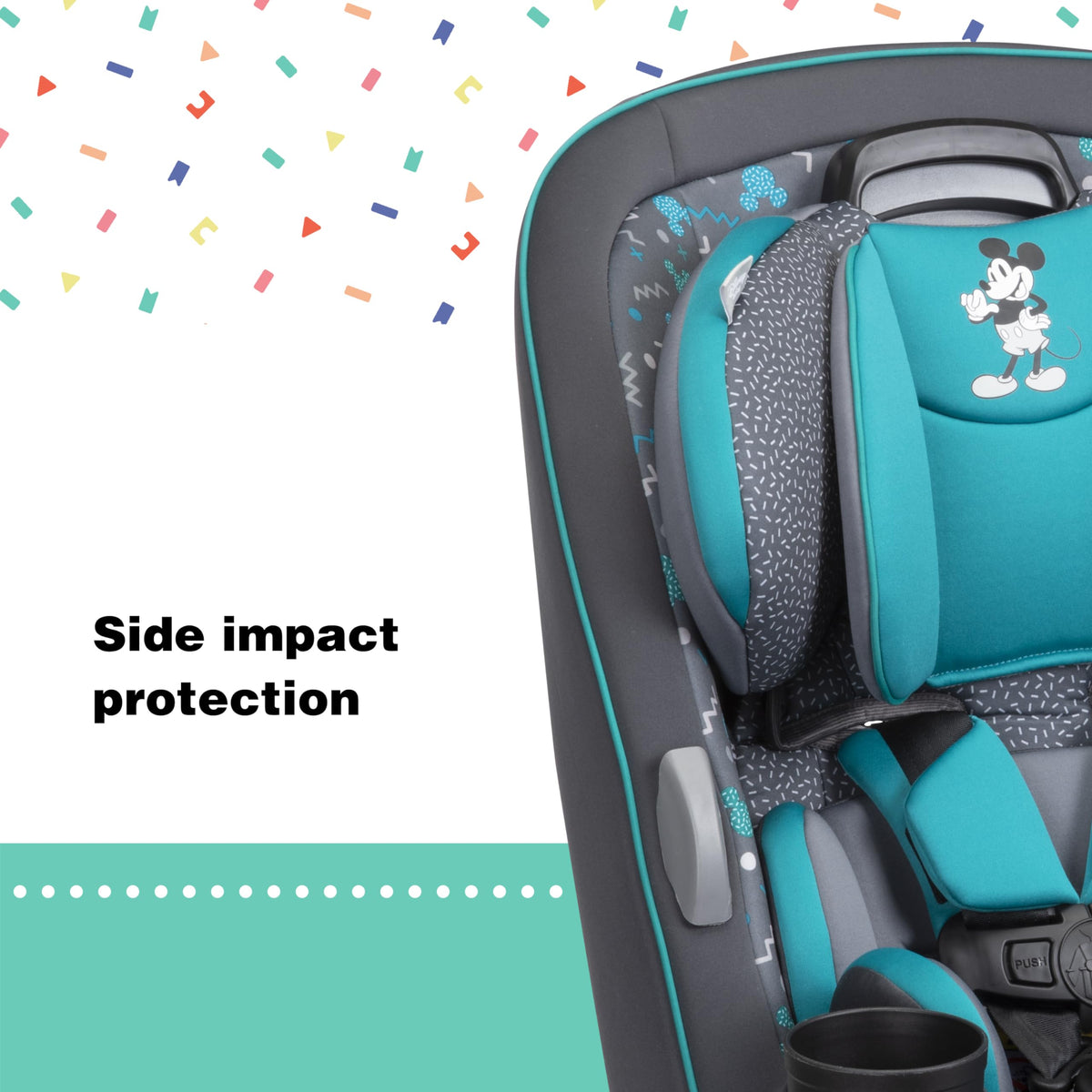 Convertible Car Seat, Rear Facing 5-40 pounds, Forward Facing 30-65 pounds, Booster 40-100 lbs Q45060