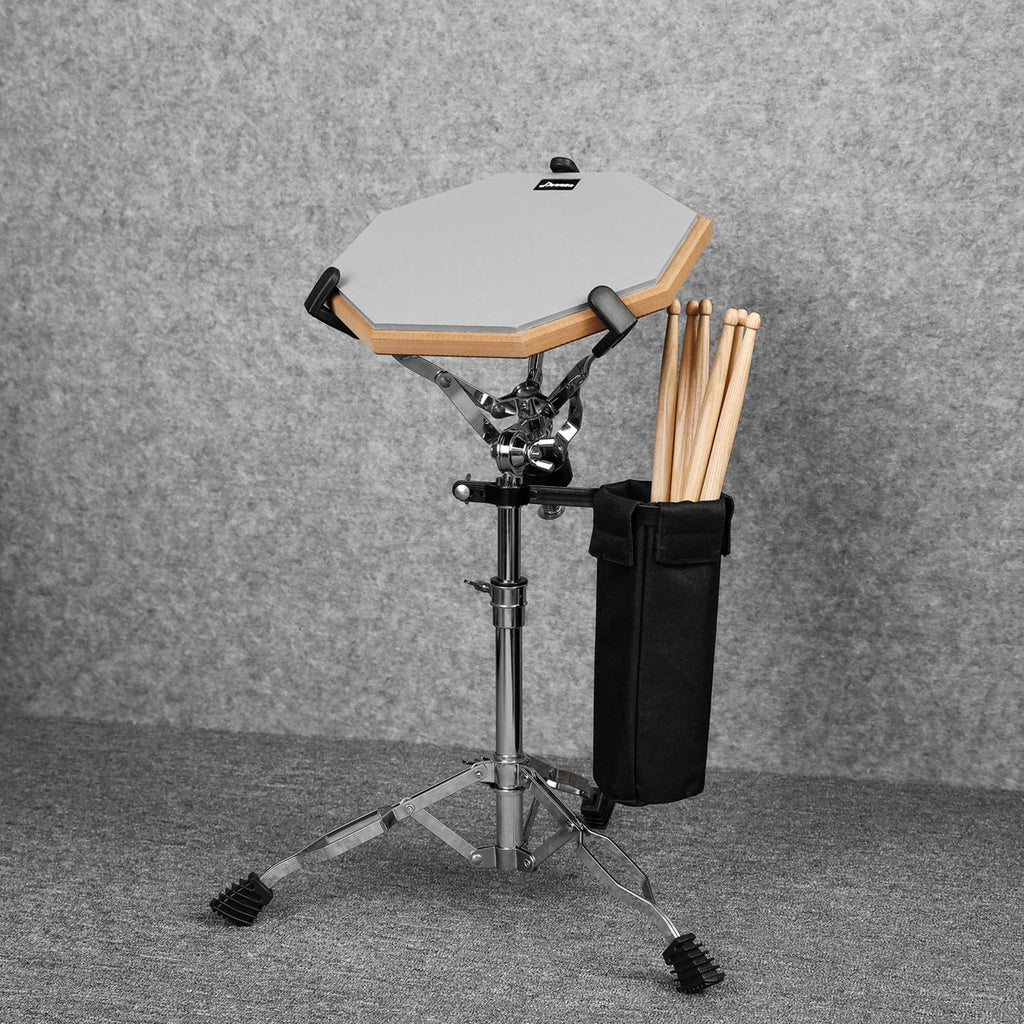 Adjustable Double Braced Snare Drum Stand with Drumstick Holder Q4571