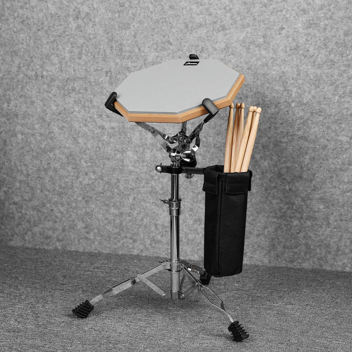 Adjustable Double Braced Snare Drum Stand with Drumstick Holder Q4571