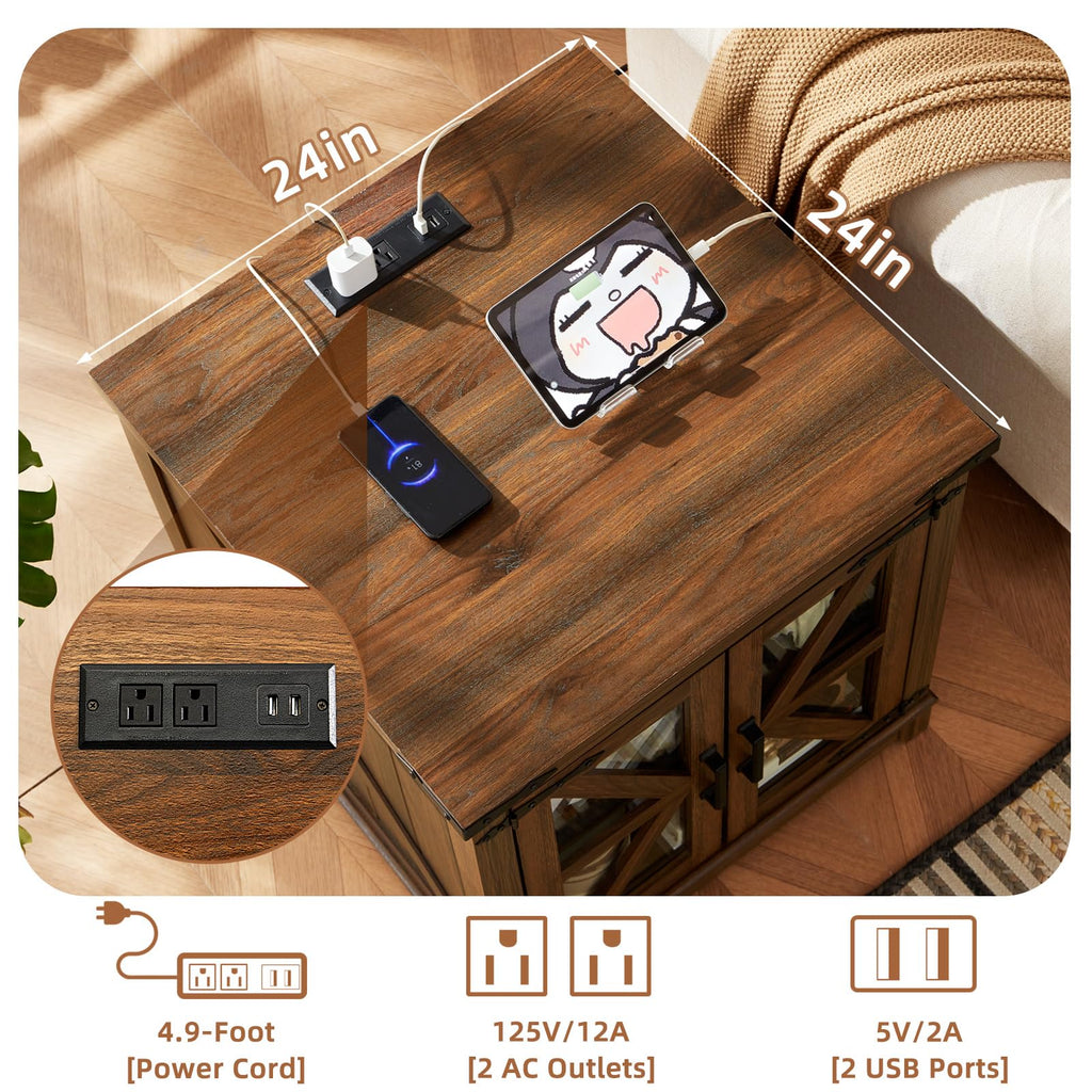 End Table Set 2 with Charger H479804