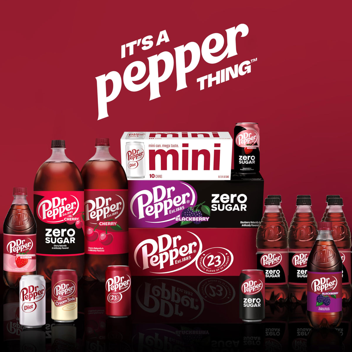 Diet Dr Pepper Soda 7.5 fl oz 10 pack B13645