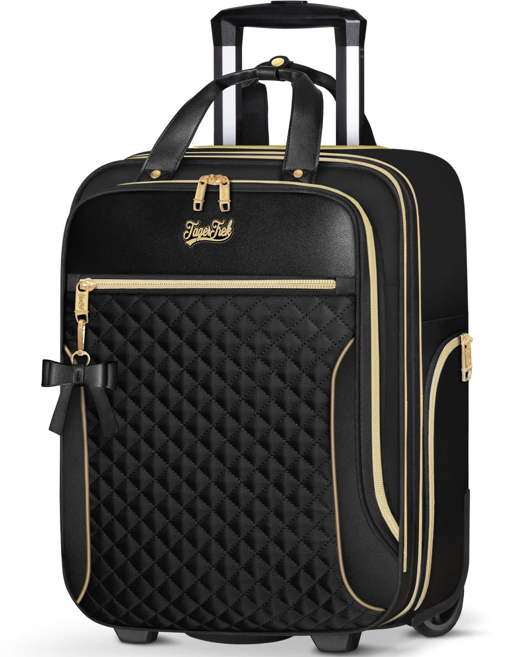 Black 2 Wheels Underseat Carry On Luggage X892