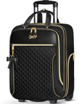 Black 2 Wheels Underseat Carry On Luggage X892