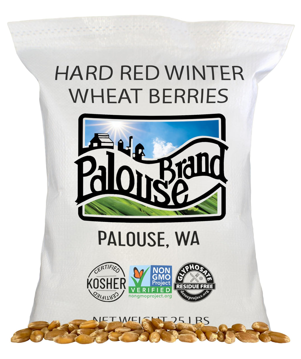 Hard Red Winter Wheat Berries 25 LBS Bag Sproutable Non-GMO Kosher R68561