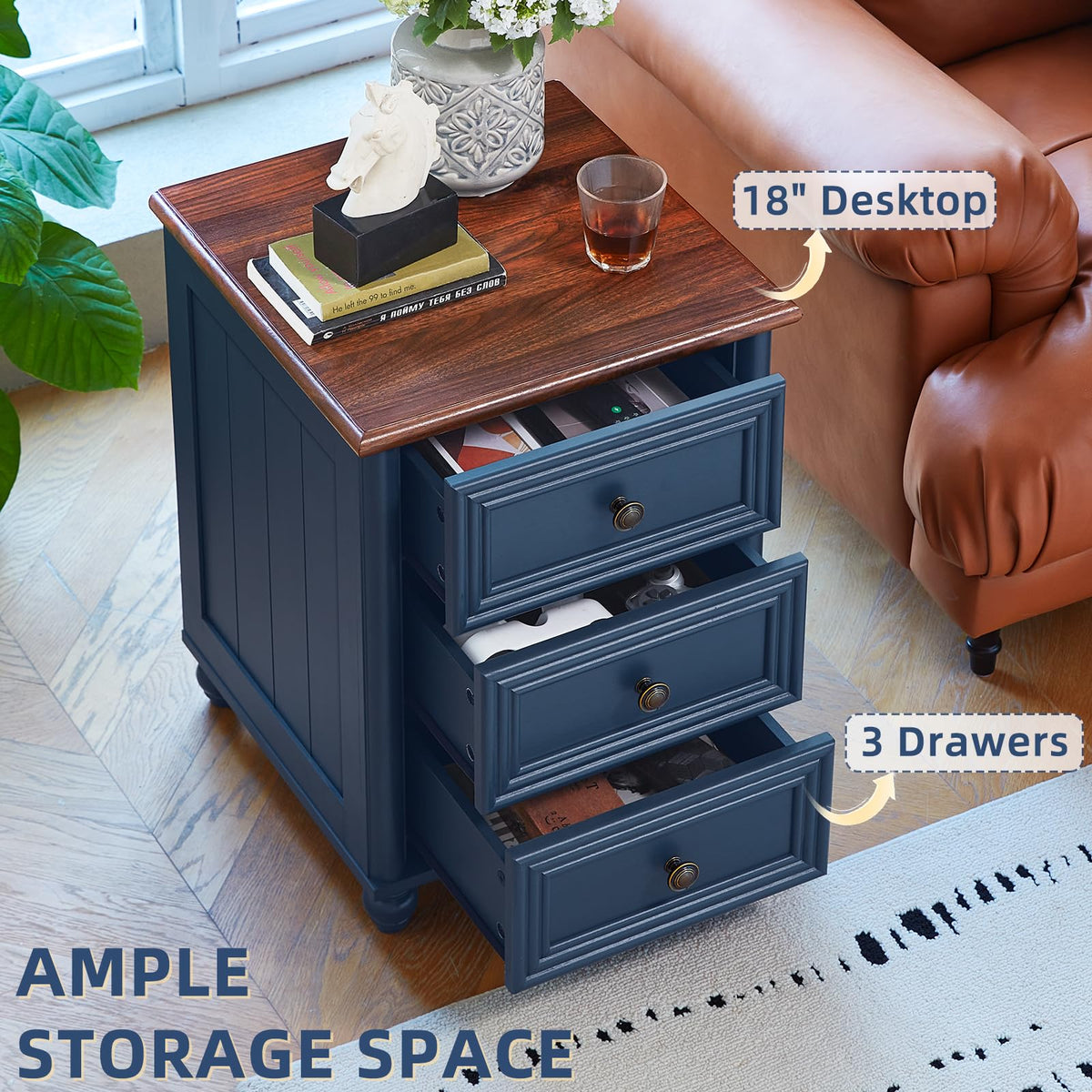 18" Night Stand with 3 Drawers P944665