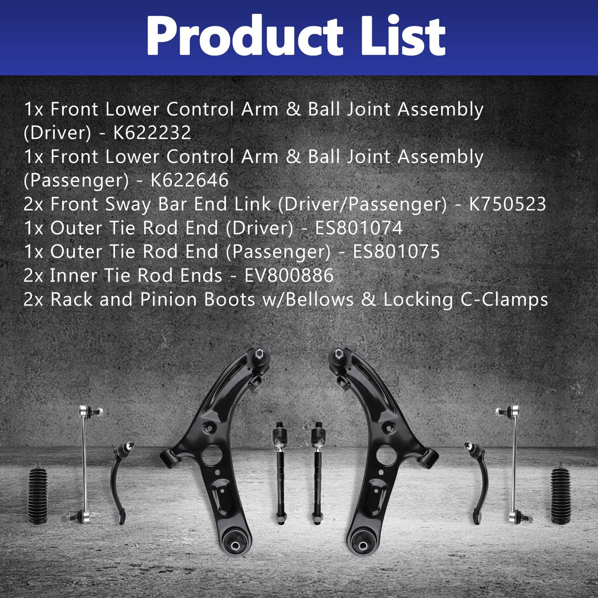 10Pcs Suspension Kit Z11290