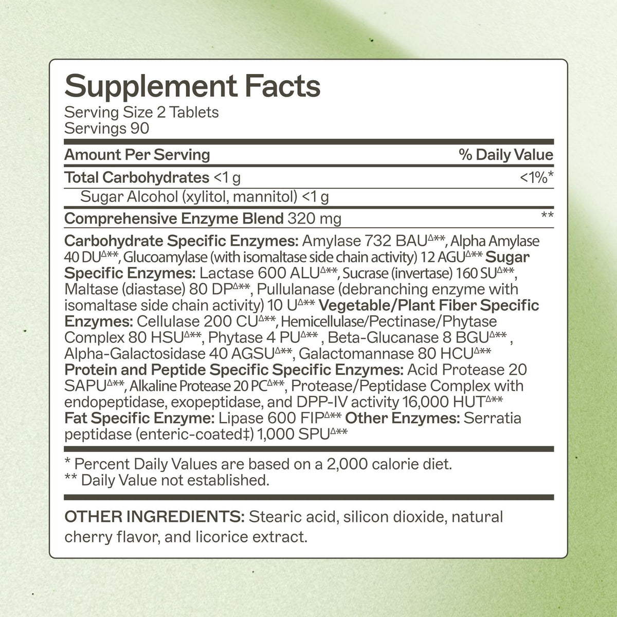Chewable Digestive Enzymes 180 Tablets I606744