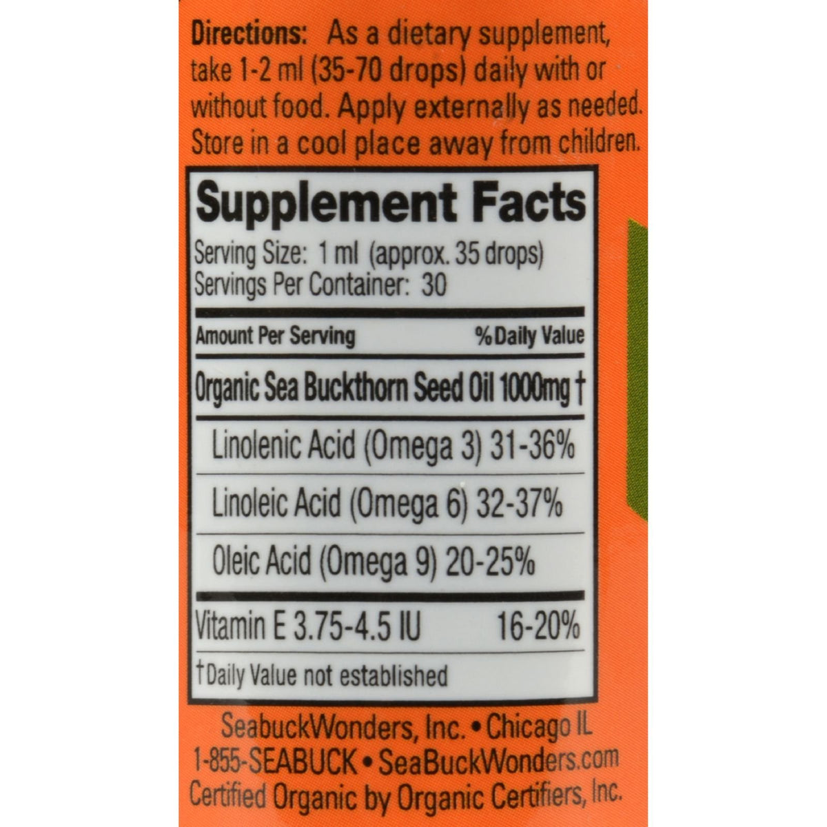 Sea Buckthrn Seed Oil J73901